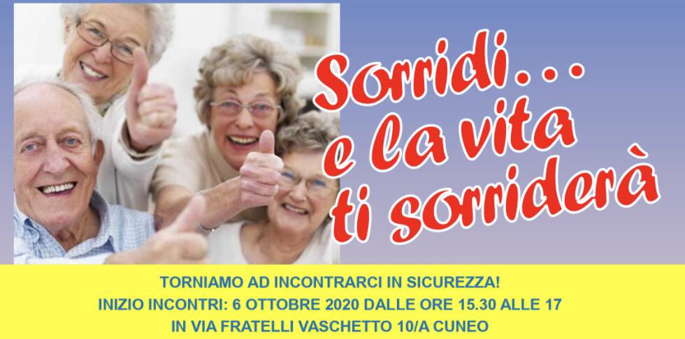 Cuneo, decima edizione della “Palestra di vita Over 70” anno 2020/2021