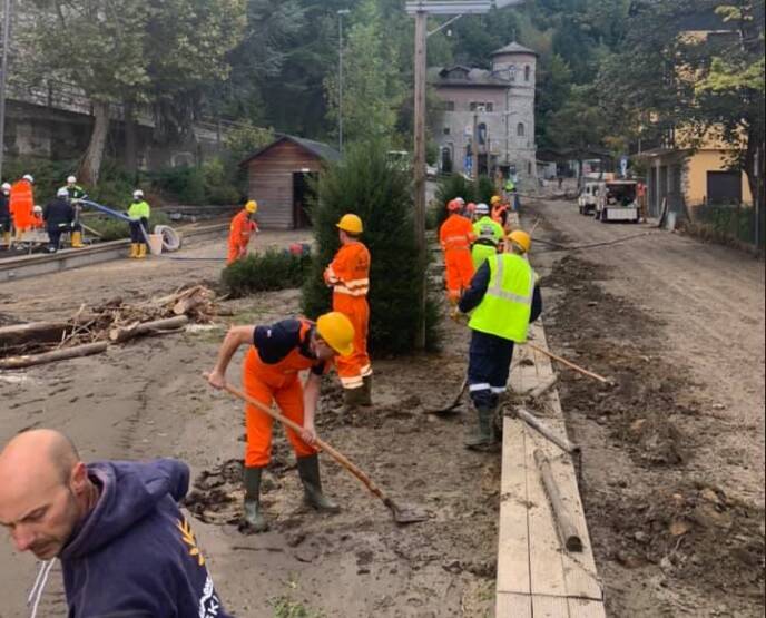 Alluvione, Limone Piemonte recluta volontari: ritrovi in paese e a Vernante