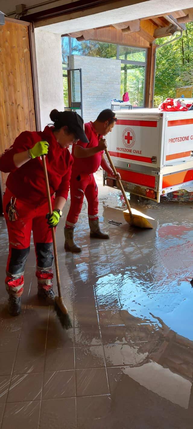 Croce Rossa Limone Piemonte alluvione