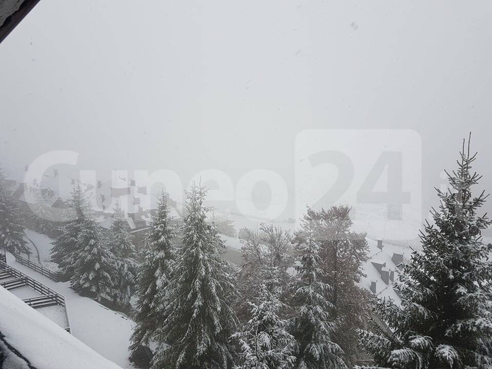 Nevicata Prato Nevoso 15 ottobre 2020