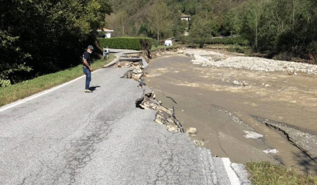 Un mese fa l’alluvione nella Granda, ancora chiuse e da ricostruire sei strade provinciali
