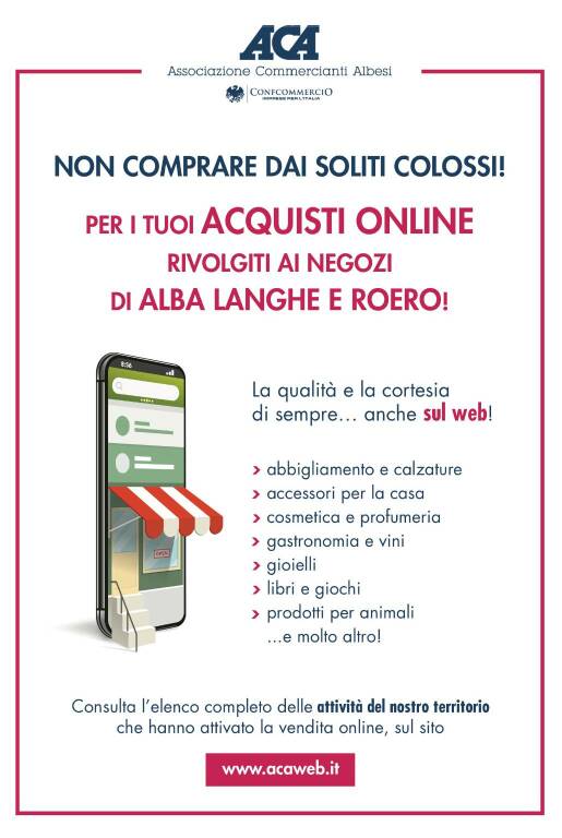 Langhe e Roero: spazio web gratuito a negozi di vicinato per farli vendere on line
