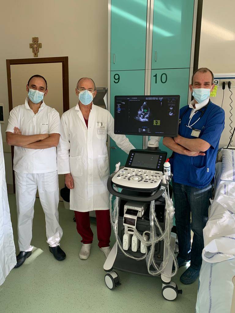 All’ospedale di Savigliano un nuovo ecografo per il reparto Covid