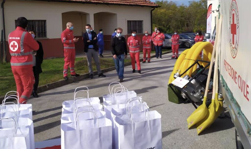 La Manitowoc Company di Niella Tanaro dona motopompa a Croce Rossa di Mondovì