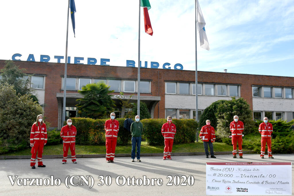 I 20 mila euro del Gruppo Burgo alla Croce Rossa di Busca/Manta