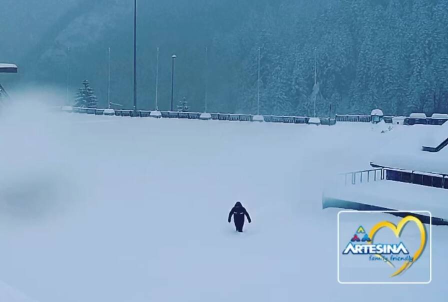 Oltre mezzo metro di neve ad Artesina: “Presto impianti aperti per atleti e sci club”