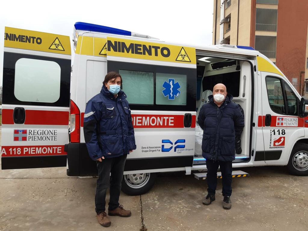 Ambulanza della Maxiemergenza all’ospedale di Savigliano
