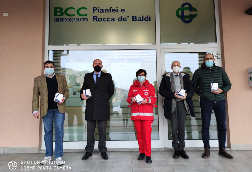 Contributo della Bcc Pianfei e Rocca De Baldi per  la Croce Rossa di Mondovì