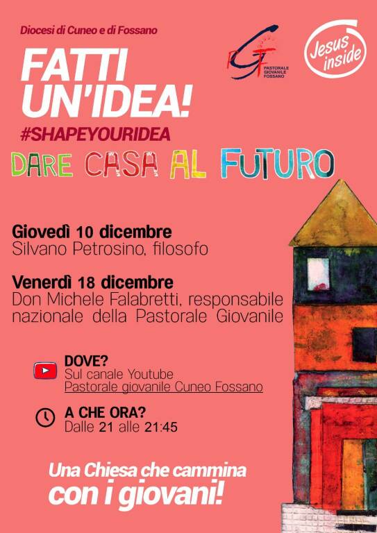 “Fatti un’idea”: continua il seminario proposto dalla Pastorale Giovanile Cuneo e Fossano