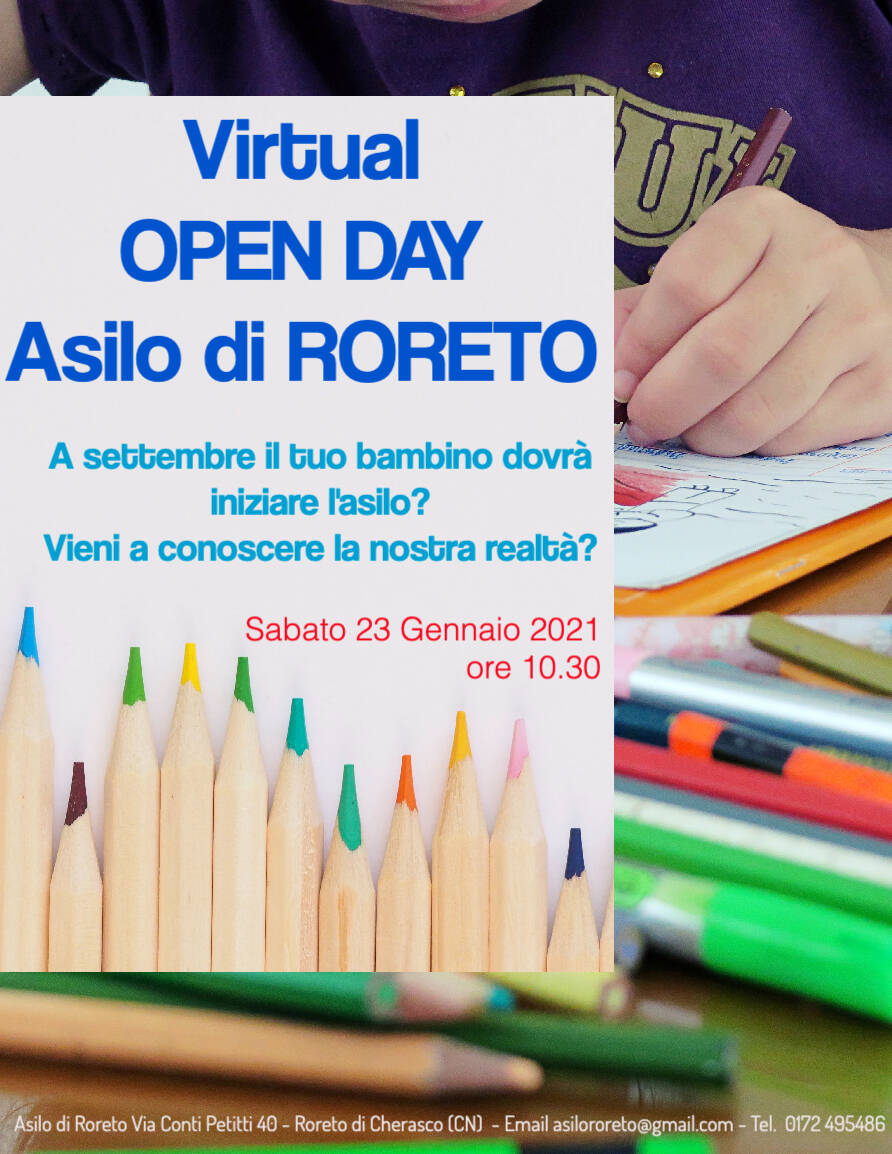 asilo infantile roreto cherasco open day 2021