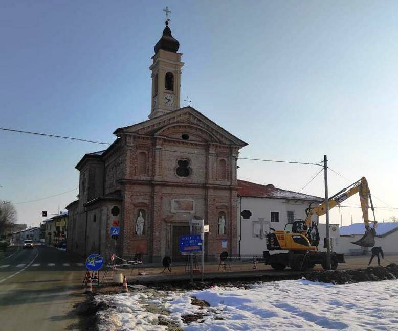 Busca, al via i lavori per il sagrato della chiesa di frazione Castelletto