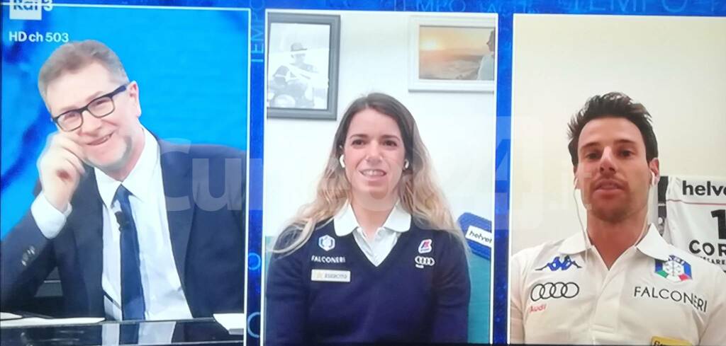 Marta Bassino, unica medaglia d’oro italiana ai Mondiali di Cortina 2021, ha aperto la puntata di Che Tempo Che Fa