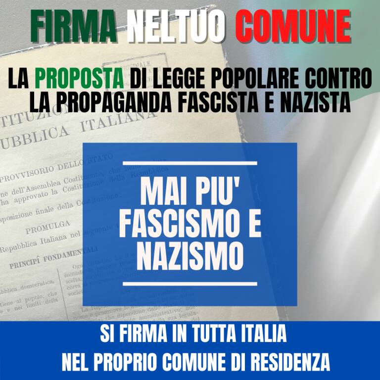 Arci Fossano promuove raccolta firme per proposta di legge contro propaganda fascista e nazista
