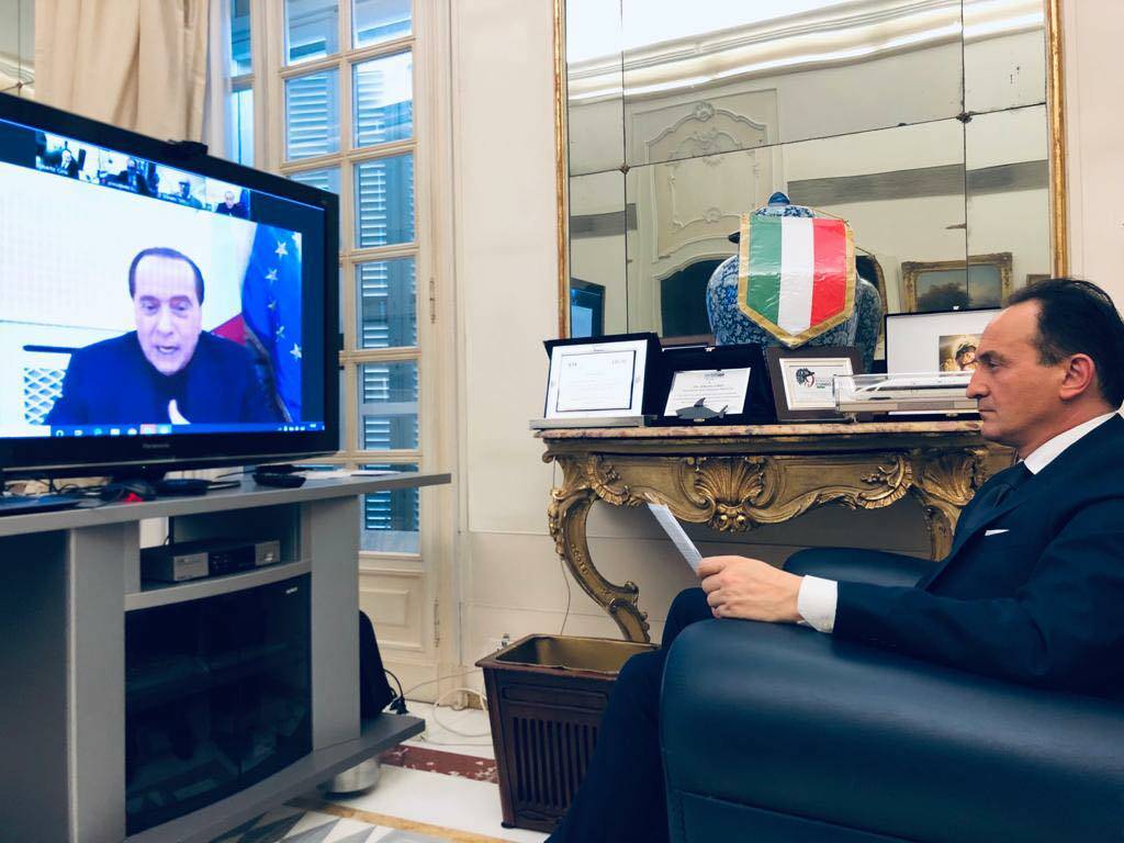 Alberto Cirio e Silvio Berlusconi