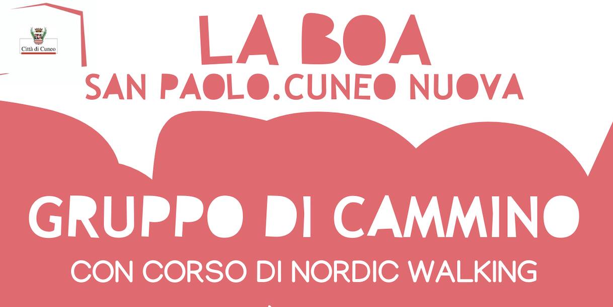Cuneo, la Boa organizza un corso base di nordic walking