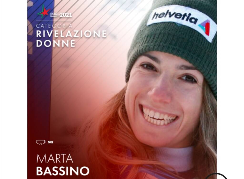 Marta Bassino conquista la categoria “Rivelazione Donne” agli Sportrait Awards