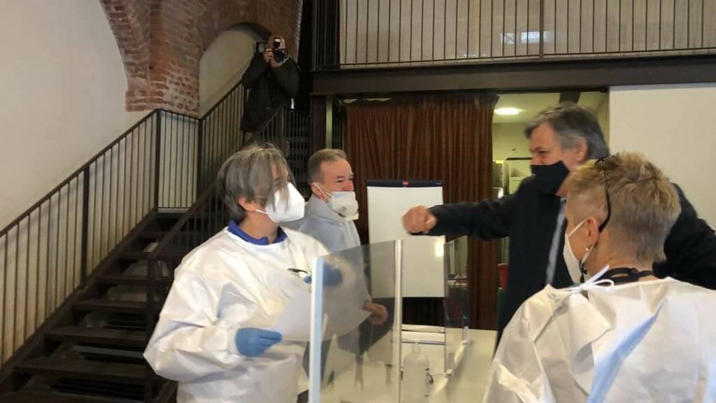 L’assessore Icardi ha visitato i centri vaccinali di Cuneo, Centallo e Cavallermaggiore