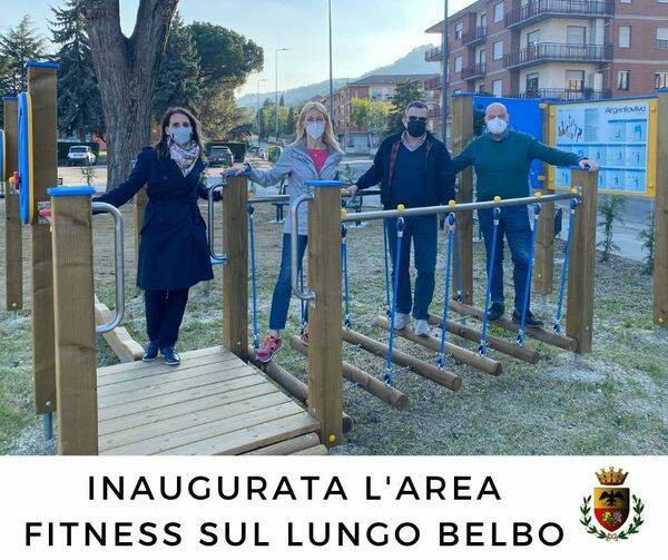 Santo Stefano Belbo, inaugurata l’area fitness lungo Belbo