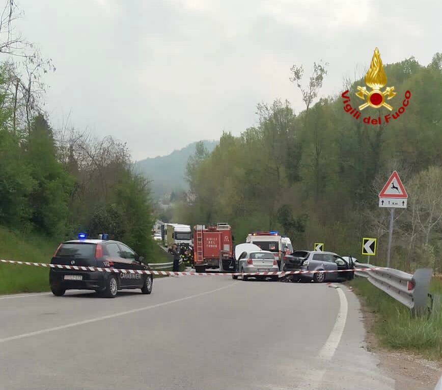 Incidente tra 3 auto a San Michele Mondovì: riaperta al traffico la SS28