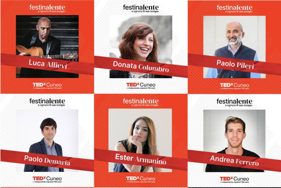 I relatori di Festina Lente, il primo evento digitale TEDxCuneo