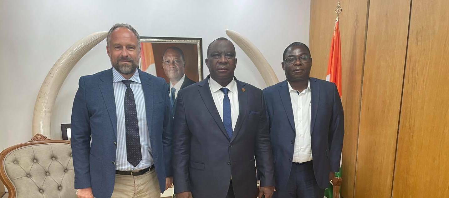 Incontro con il Segretario di Stato della Costa d’Avorio per il manager sanremese Sergio Tommasini