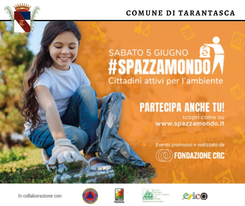 Tarantasca, il comune aderisce alla campagna “Spazzamondo”