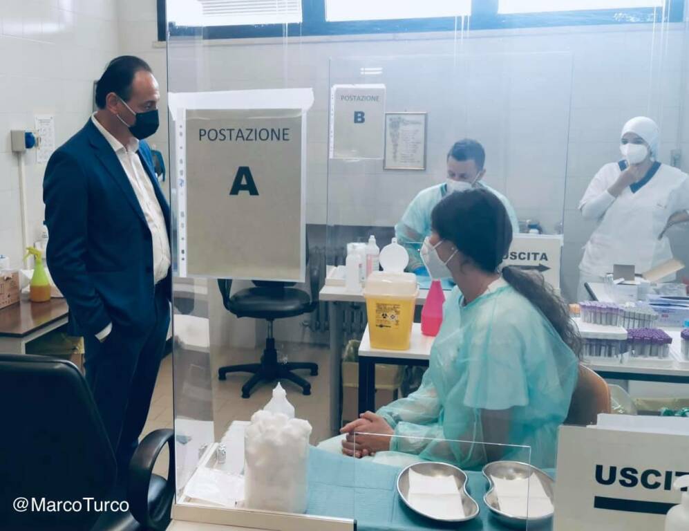 Cirio in visita a Murazzano e al centro vaccinale dell’ospedale di Ceva