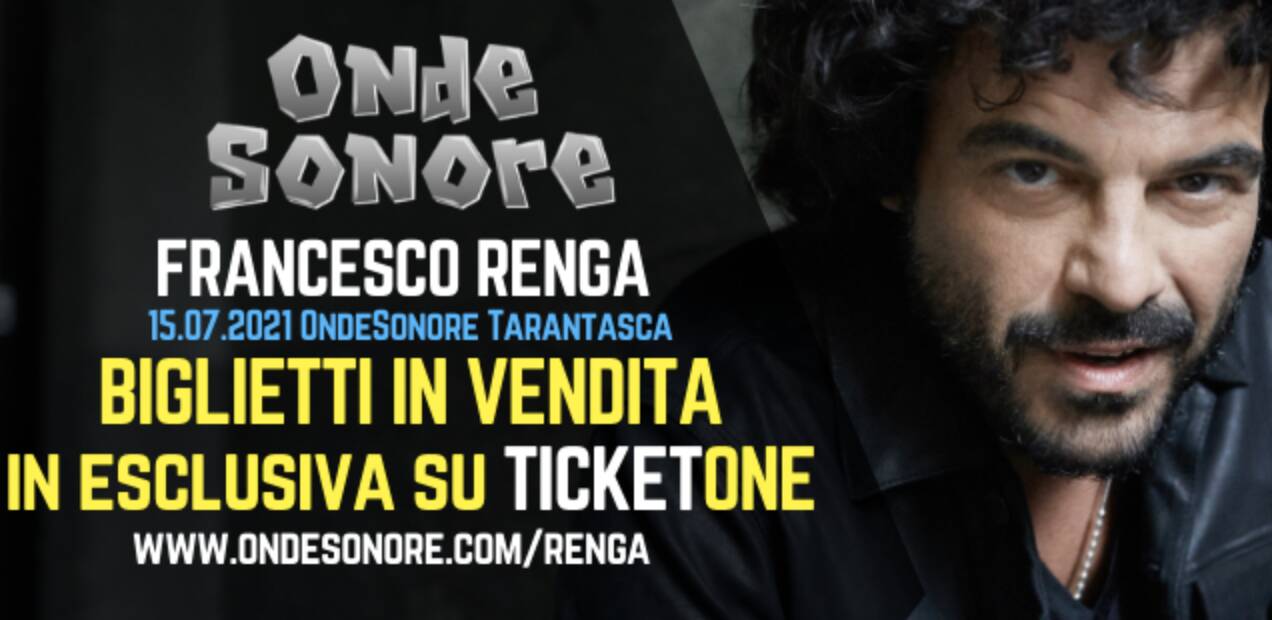 Tarantasca, Francesco Renga sul palco di OndeSonore