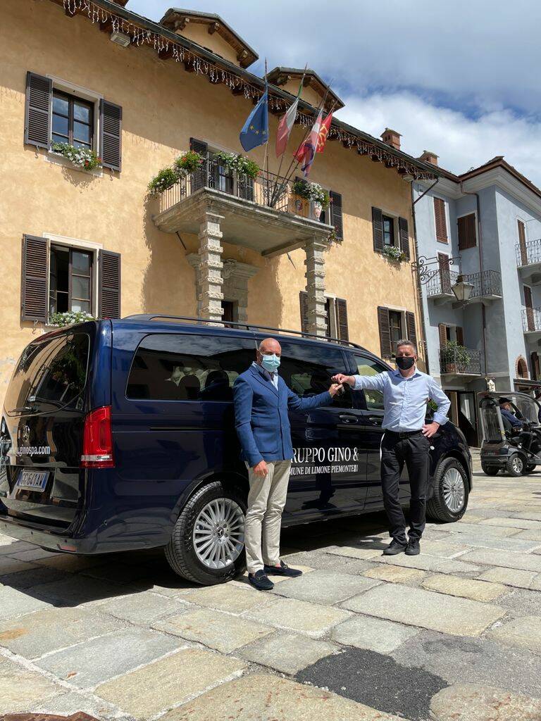 Dal Gruppo Gino Spa un Mercedes E-Vito Tourer 100% elettrico al Comune di Limone Piemonte