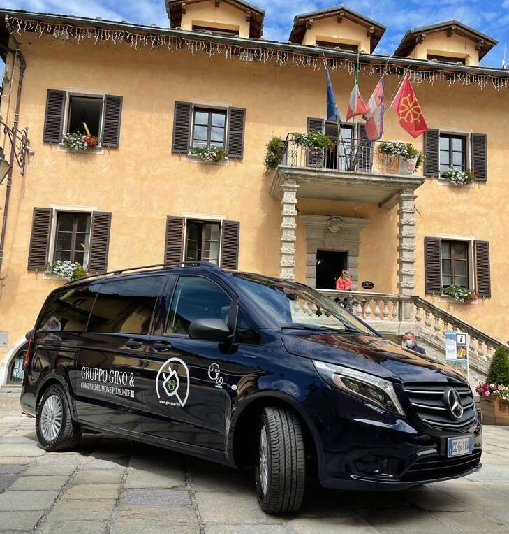 Dal Gruppo Gino Spa un Mercedes E-Vito Tourer 100% elettrico al Comune di Limone Piemonte