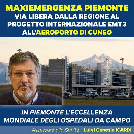 A Levaldigi il nuovo ospedale da campo Emergency Medical Team 3 della Maxiemergenza 118 della Regione Piemonte