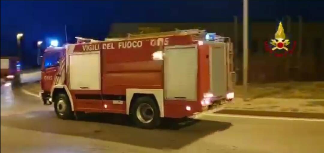 Colonna mobile vvf Cuneo diretta in Calabria 