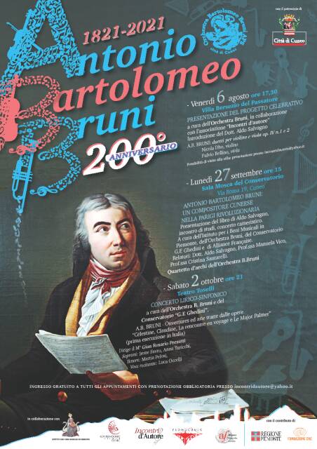 Oggi ricorre il bicentenario dalla morte del famoso compositore Bartolomeo Bruni