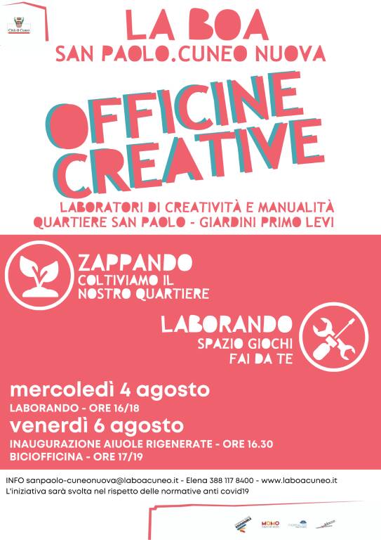 Cuneo, a San Paolo si inaugurano le Officine Creative