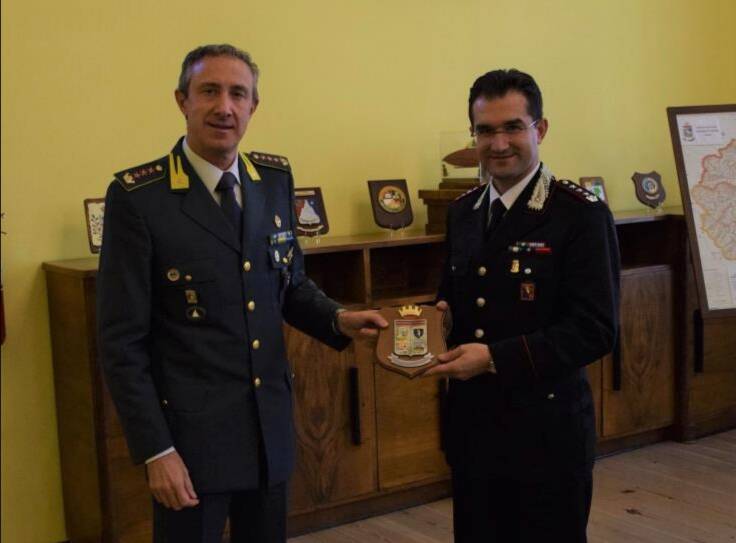 Il  Col. Carubia, nuovo Comandante Provinciale dei Carabinieri, in visita alla “Cesare Battisti”