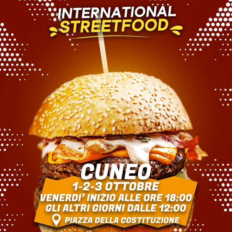 L’International Street Food arriva a Cuneo