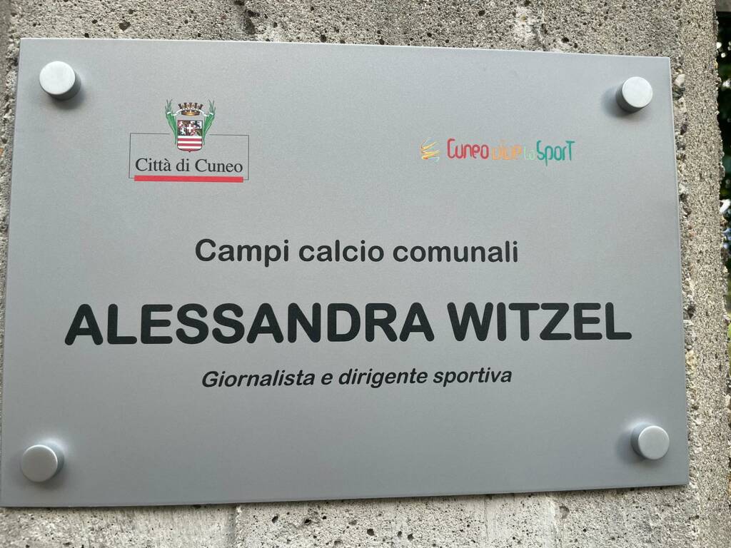 A Cuneo il primo impianto sportivo intitolato ad una donna: Alessandra Witzel