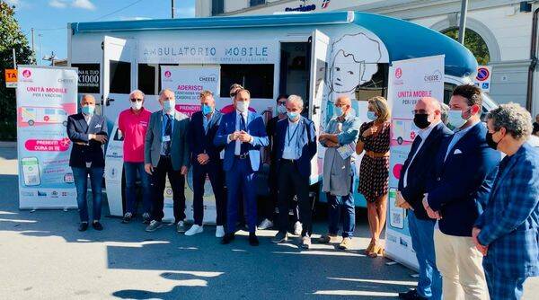 Inaugurata l’unità mobile vaccinale dedicata ai grandi eventi della Regione Piemonte