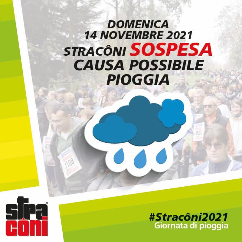 Cuneo, Stracôni sospesa per possibile pioggia