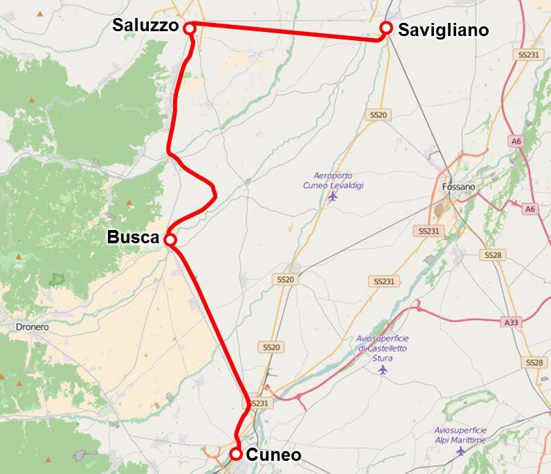Una petizione per riattivare la tratta ferroviaria Cuneo-Saluzzo-Savigliano
