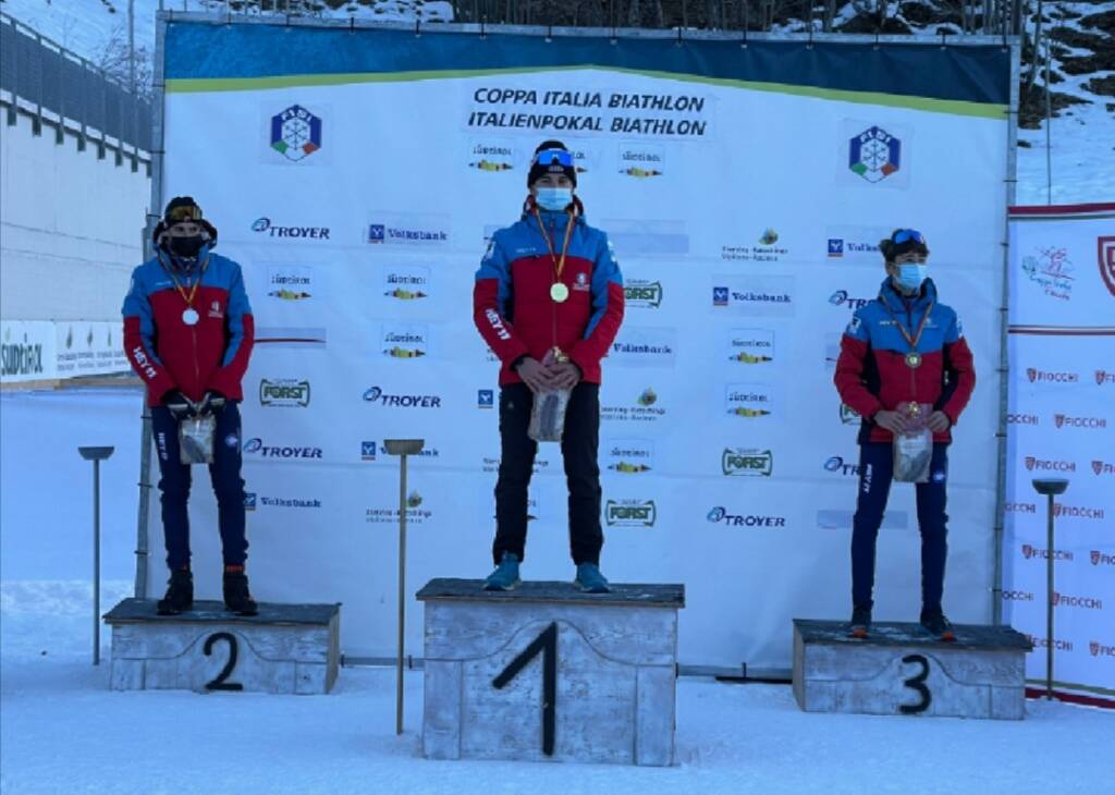 Biathlon, tripletta cuneese in Val Ridanna per lo sci club Alpi Marittime