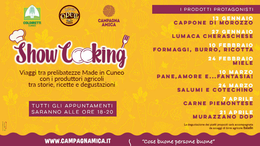 Campagna amica, al via una nuova stagione di show cooking all’Open Baladin Cuneo