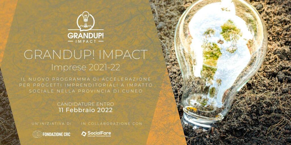 Cuneo, presentazione online della call 2021-2022 di “GrandUp IMPACT Imprese”