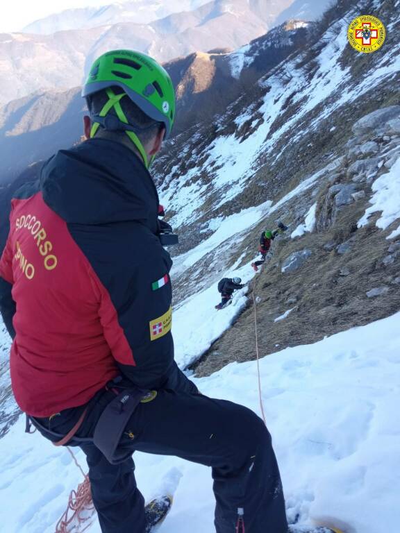 Frabosa Sottana, escursionista precipita su pendio ghiacciato in zona Cima Ciuiera