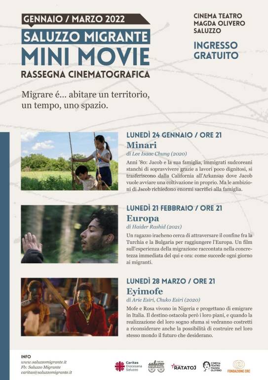 Saluzzo, torna la rassegna cinematografica “Migrante Mini Movie”