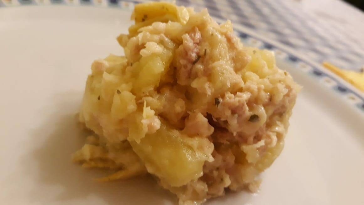 Antipasto di tonno, carciofini, patate e maionese - in cucina con Mirella
