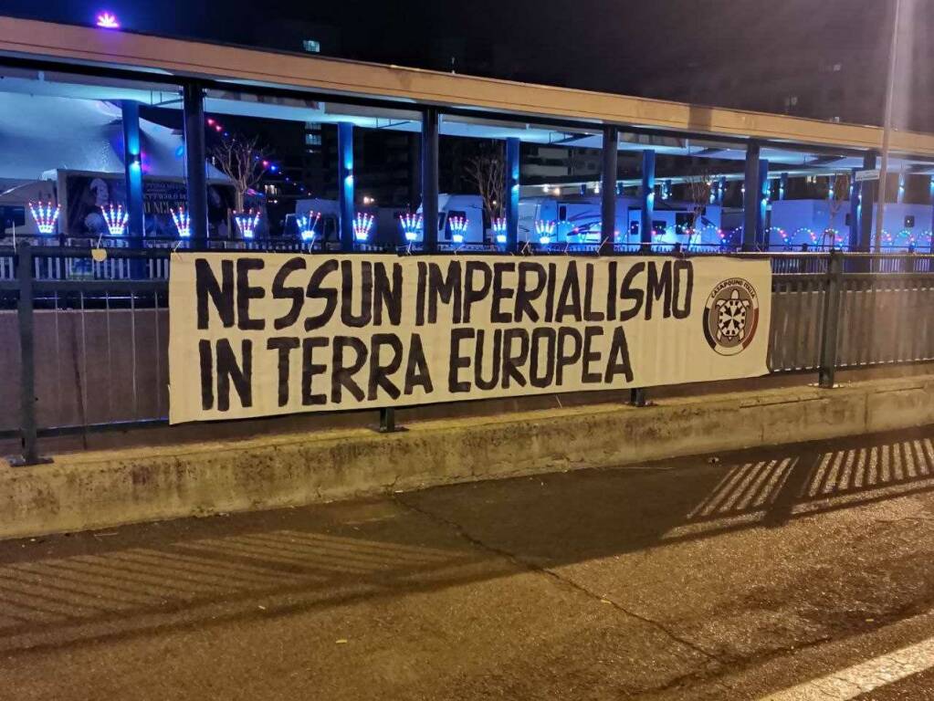 “Nessun imperialismo in terra europea”: a Cuneo e Alba gli striscioni di CasaPound