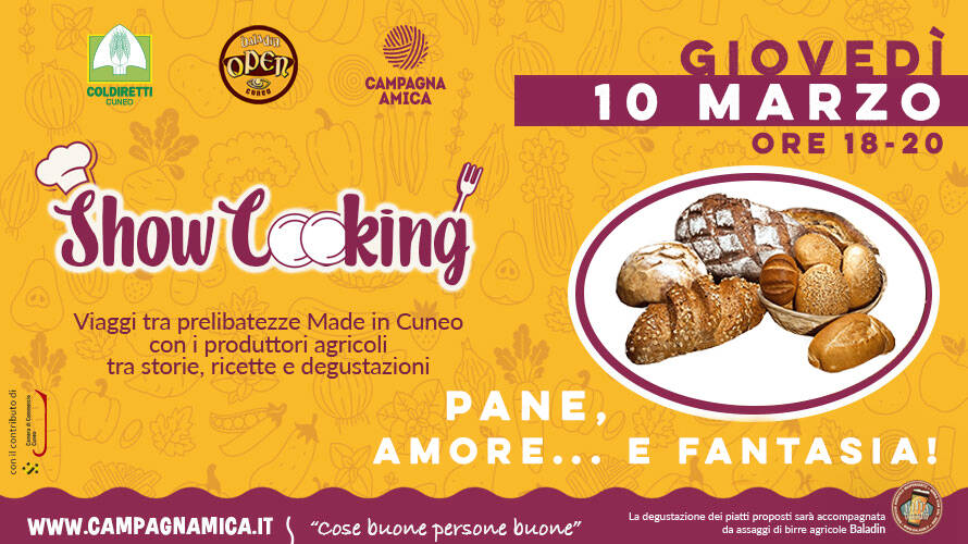 Cuneo, show cooking sul riutilizzo creativo del pane