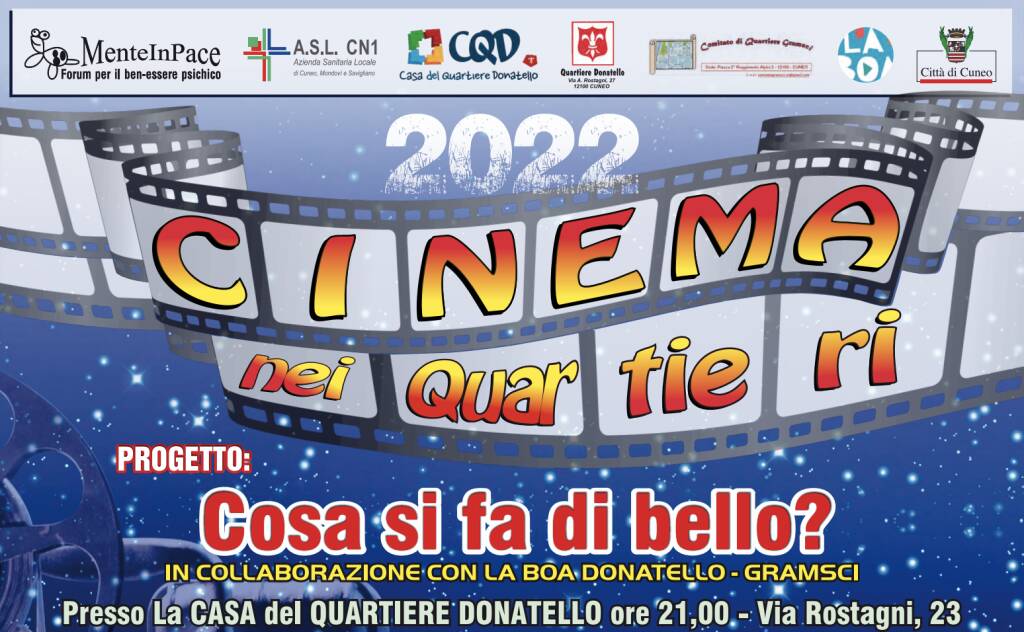 Cuneo, ritorna in cinema di quartiere in Donatello e Gramsci