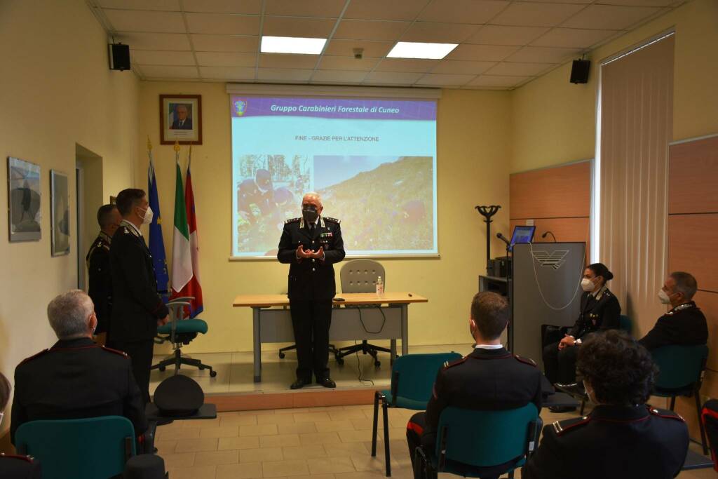 A Cuneo il generale Marzo, comandante nazionale dei Carabinieri Forestali